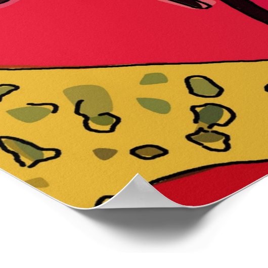 Tabelle der Fischschüssel Poster (Ecke)