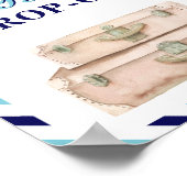 Tabelle der Geschenkkarten für Reisflugzeuge — Bla Poster (Ecke)