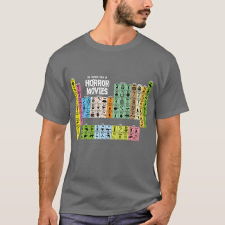 Tabelle der Horrorfilme Junge T-Shirt