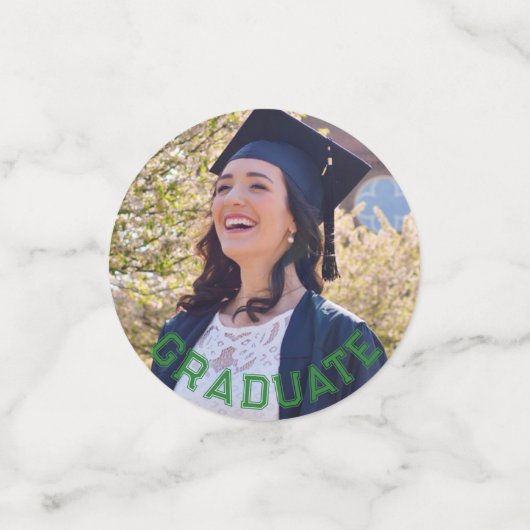 Tabelle der Red Graduation Party des benutzerdefin Konfetti (Klein Vorderseite)