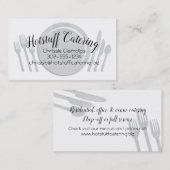 Tabelle, die kulinarische visitenkarte (Vorne/Hinten)