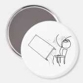 Tabelle Drehe Rage Face Meme Drehend Magnet (Vorderseite/Rückseite)