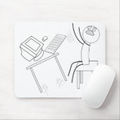 Tabelle Drehe Wut Rage Quit Desk dreh Mad Angry Me Mousepad (Mit Mouse)