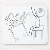 Tabelle Drehe Wut Rage Quit Desk dreh Mad Angry Me Mousepad (Vorne)