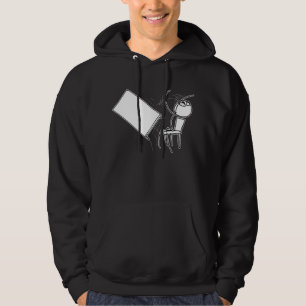 Tabelle drehen das Umdrehen des Raserei-Gesichtes Hoodie