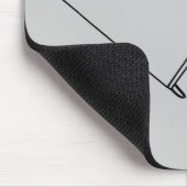 Tabelle drehen das Umdrehen des Raserei-Gesichtes Mousepad (Ecke)