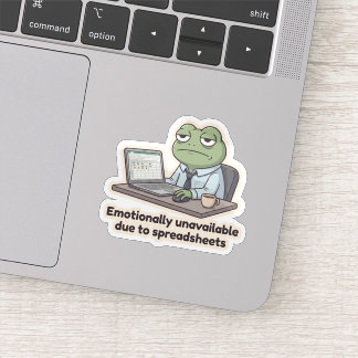Tabelle Frosch Lustiger Büroaufkleber Aufkleber