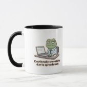 Tabelle Frosch Lustiger Bürobecher Tasse (Links)