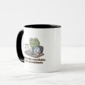 Tabelle Frosch Lustiger Bürobecher Tasse (Vorderseite Links)