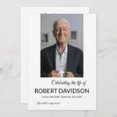 Tabelle für das Foto der Beerdigung Programm (Vorne/Hinten)