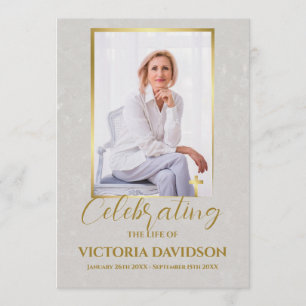 Tabelle für das Foto der Beerdigung Programm