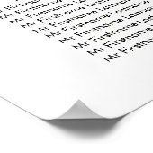 Tabelle für die Hochzeitssitze der rustikalen Sonn Poster (Ecke)