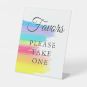 Tabelle für LGBTQ-Gastgeschenke Hochzeiten für Reg Sockelschild (Vorderseite)