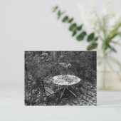 Tabelle für zwei B&W Postkarte (Stehend Vorderseite)