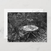 Tabelle für zwei B&W Postkarte (Vorne/Hinten)