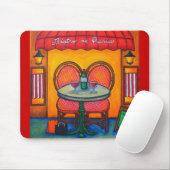 Tabelle für Zwei in Paris Mouse Pad Mousepad (Mit Mouse)
