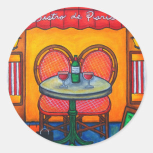Tabelle für Zwei in Paris Stickers