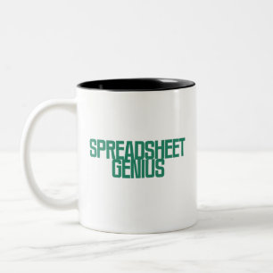 Tabelle-Genie   Excel-Meister-Mind-Design Zweifarbige Tasse