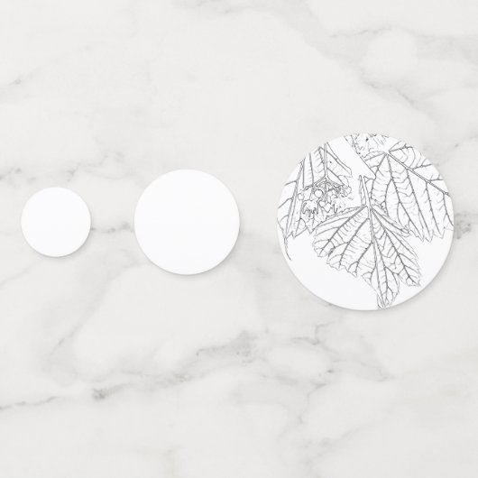 Tabelle Konfetti (Rückseiten)