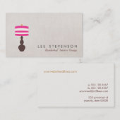 Tabelle Lamp-Visitenkarte Visitenkarte (Vorne/Hinten)