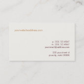 Tabelle Lamp-Visitenkarte Visitenkarte (Rückseite)