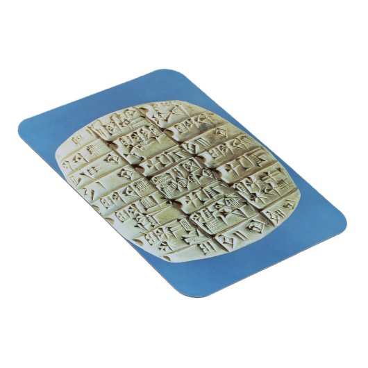 Tabelle mit cuneiform script, c.2400 BC (t Magnet (Rechte Seite)