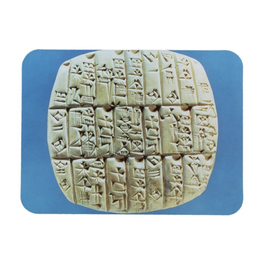 Tabelle mit cuneiform script, c.2400 BC (t Magnet (Horizontal)