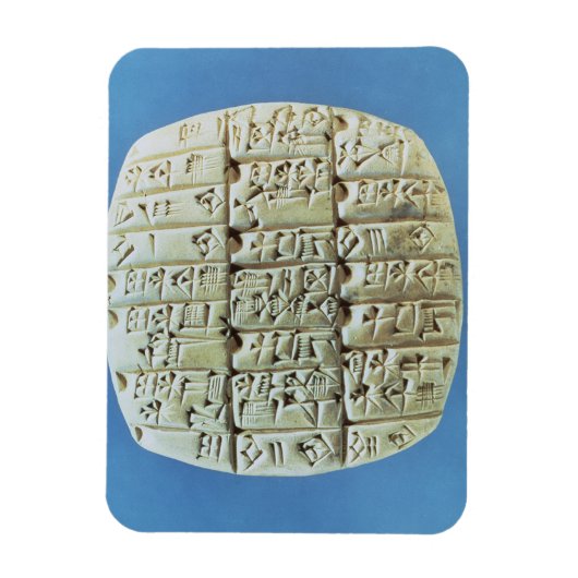 Tabelle mit cuneiform script, c.2400 BC (t Magnet (Vertikal)