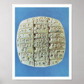Tabelle mit cuneiform script, c.2400 BC (t Poster (Vorne)