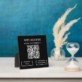 Tabelle mit dem Personalisierten QR-Code für WiFi- Fotoplatte (InSitu)