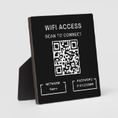 Tabelle mit dem Personalisierten QR-Code für WiFi- Fotoplatte (Vorderseite)