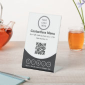 Tabelle mit dem QR-Code für benutzerdefinierte Log Sockelschild (In SItu)