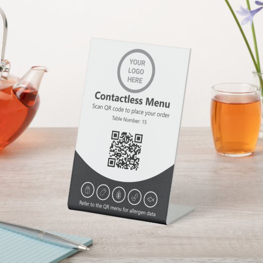 Tabelle mit dem QR-Code für benutzerdefinierte Log Sockelschild (In SItu)