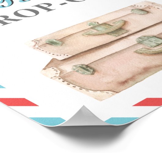 Tabelle mit den Geschenkkarten für das blaue rote Poster (Ecke)