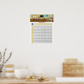 Tabelle Multiplikationstabelle Poster (Küche)