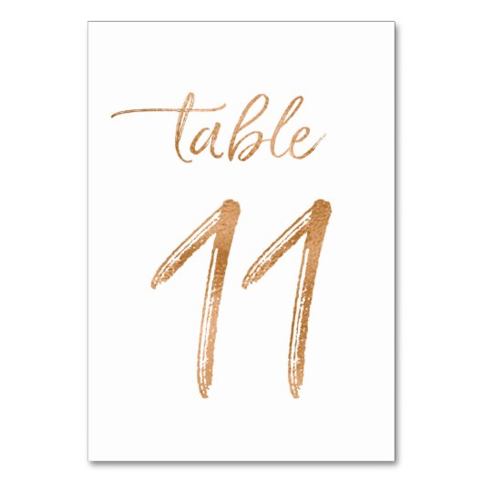 Tabelle Nr. 11 Tischnummer (Vorderseite)