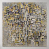 Tabelle Nr. 2/Zusammensetzung Nr. VII von Piet Mon Poster (Vorne)