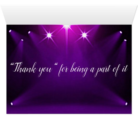 Tabelle Nr. 5 Karten - In der Spotlight Hochzeit / (Innenansicht Horizontal (Unten))