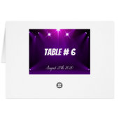 Tabelle Nr. 6 Karten - In der Spotlight Hochzeit / (Rückseite Horizontal)