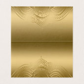 Tabelle Nr. Platzkarte Verziert Gold Mandala Visitenkarten (Innenseite Aufgefaltet)