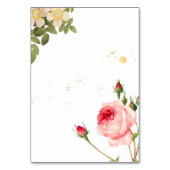 Tabelle Nr./Vintage Rose/Button bis Sitzplatine Tischnummer (Rückseite)