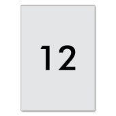 Tabelle Nummer Tischnummer (Vorderseite)