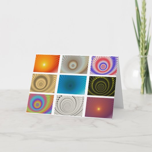 Tabelle of Circles Greetings Card Karte (Vorderseite)