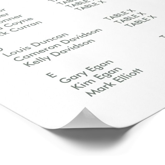 TABELLE-PLANCHARTA: Modline 1 Poster (Ecke)