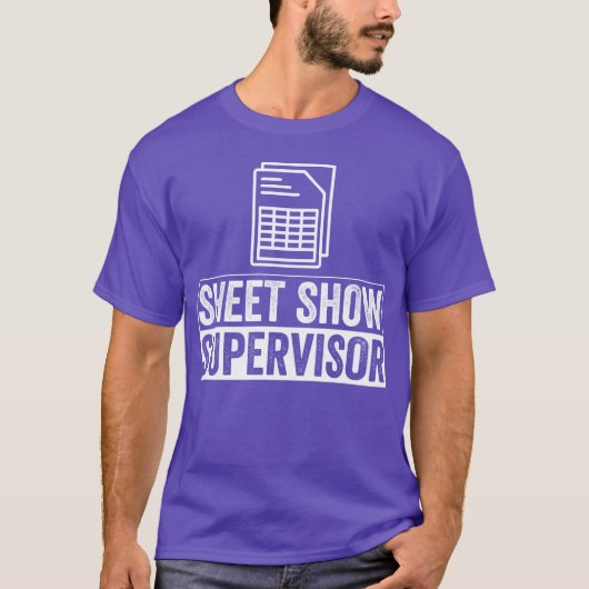 Tabelle Show Supervisor Tabellenkalkulation Gesche T-Shirt (Vorderseite)