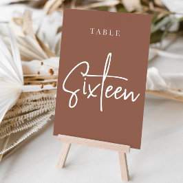 Tabelle SIXTEEN, handgescannt Tischnummer