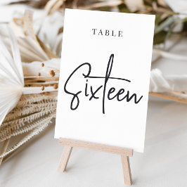 Tabelle SIXTEEN Tischnummer