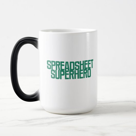 Tabelle Superheld Excel Datenmanagement-Design Verwandlungstasse (Links)