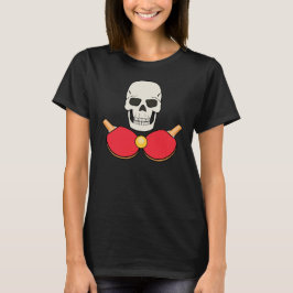 TABELLE TENNIS SKULL T - Shirt Design for Women