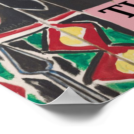 Tabelle unter Fenster, nach Zufriedenheit Poster (Ecke)